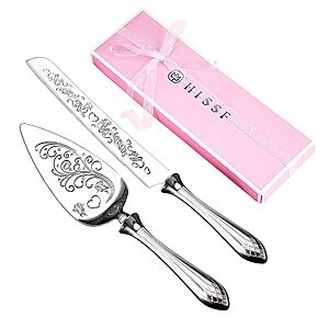 Amazon – HISSF Stainless Steel Cake Knife & Server Set - $8.99 w/ Code