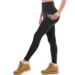 Amazon – Ipletix Women's Fleece-Lined Leggings w/ Pockets - $5.99–$7.79 w/ Code