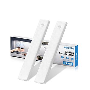 Amazon – Abovizo 2-Pack Wireless Motion-Sensor Under-Cabinet Lights - $8.99 w/ Code