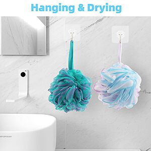 $3.59 ac AMAZON Chuya Bath Loofah Sponges 70 Grams Large Size,4 Pack Shower Sponge