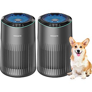 Air Purifiers (225 SF) for Bedroom and Home - 2 Pack Grey $38.75 AC + Free Shipping