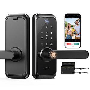 Amazon – ARPHA Video Smart Lock w/ Handle & Doorbell - $64.99 w/ Code