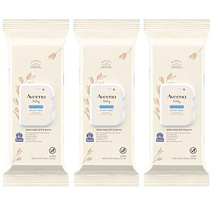[SnS, AC] $3.38* | 3-Pk 64-Ct Aveeno Baby Sensitive All Over Wipes w/ Oat Extract & Aloe at Amazon