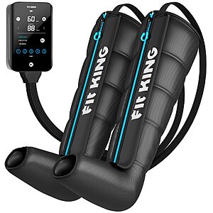 FIT KING Air Compression Recovery System, Cordless 5-Zone Leg Massager $145