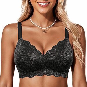 COCOMARTS Jelly Bras for Women No Underwire Wireless Push Up Bra (Various Colors & Sizes) $9.99