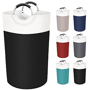 $7.79: BlissTotes 90L Laundry Basket, Freestanding Collapsible Hamper, Black