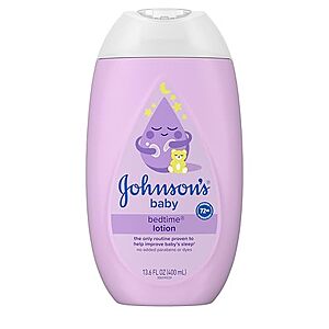 [NEW, SnS, AC] $3.06 | 13.6-Oz Johnson's Baby Bedtime Lotion, Soothing NaturalCalm Aromas at Amazon