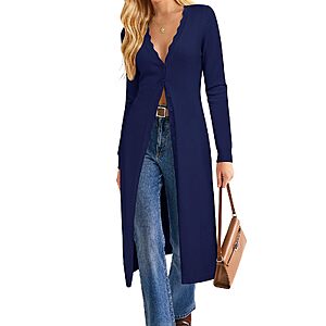 Amazon – GRACE KARIN Women's Long Button-Down Cardigans - $14.99–$16.79 w/ Code