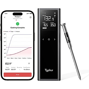 Typhur Sync One Gen 2 Smart Wireless Meat Thermometer w/ 6-Sensor $40 & More + Free Shipping