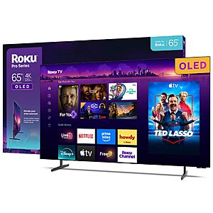 YMMV Roku 65-Inch Pro Series Smart TV | 4K OLED 120Hz | 2026 RokuTV $799