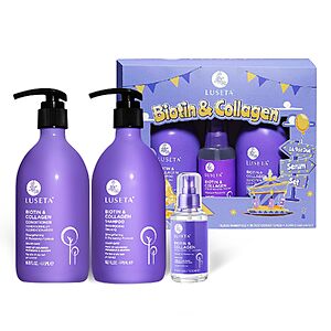 Amazon – Luseta Biotin & Collagen 3-Pc Hair Care Gift Set - $25.70 w/ Code