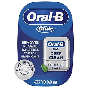 3 of Oral-B Glide Deep Clean Dental Floss Cool Mint, 43.7 yd $4.85