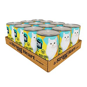 A Strong Heart Adult Cat Pate, Mixed Grill Dinner, 13.2oz Cans, 12pk~$9.72 With S&S @ Amazon