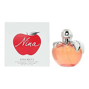 [NEW] $35.80 | 2.7-Oz Nina Ricci Nina Eau de Toilette Refillable Spray for Women at Amazon