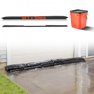 VEVOR 10-Pack 5' x 0.7' Flood Barriers $28.41 Shipped
