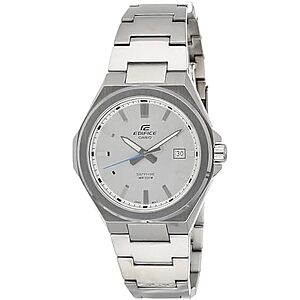 [AC] $90* | 48mm Casio Men's Edifice Sapphire Crystal Stainless Steel Bracelet Watch at Amazon