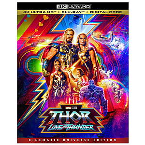 Thor: Love and Thunder (4K Ultra HD + Blu-ray + Digital Code) $10.31 Walmart.com