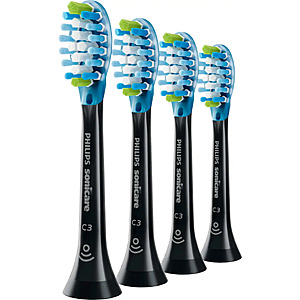Best Buy - Philips Sonicare Premium Plaque Control Brush Heads 4-Pack (Black) $21.99