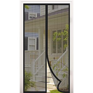 34" x 82" Magnetic Screen Door for Sliding Glass & French Doors (Black) $5.74 + Free Shipping w/ Prime or on $35+