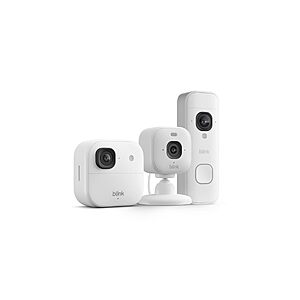 [Prime] Blink Outdoor 2K+, Mini 2K+ & Battery Doorbell 2K+ Security Camera System w/ Sync Module Core (2 Cameras + Doorbell, White) $81.97 + Free Shipping
