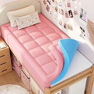 ELEMUSE Twin XL Memory Foam Mattress Topper $29.49 + Free Shipping