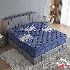 Queen Mattress, Crown Hybrid Mattress in a box, Medium Firm Mattress(14 in) $199.99
