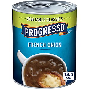 $1.88 S&S AMAZON Progresso  French Onion, Italian Wedding or Pot Roast w Veggies Canned Soup,  18.5 oz