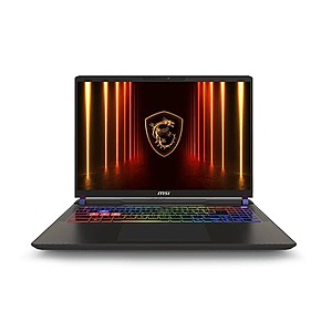 MSI Vector 16 HX AI 16" QHD+ RTX 5080 Laptop $1999.99