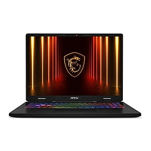 MSI Vector 16 HX AMD Ryzen 9 RTX 5070Ti Laptop $1499.99