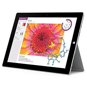 $300 WOOT Microsoft 7G6-00014 10.8" Surface 3 Tablet, Intel X7-Z8700 Quad-Core, 128GB Internal Storage, 4GB RAM