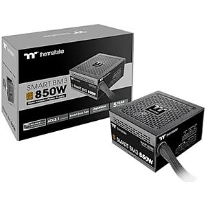 [YMMV, AC] $69.99* | Thermaltake Smart BM3 850W 80Plus Bronze Semi-Modular ATX Power Supply at Amazon