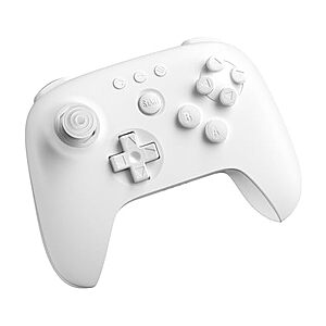 [YMMV, AC] $24.40* | 8Bitdo 64 Bluetooth Wireless Controller w/ Hall Effect Joysticks (White) at Amazon