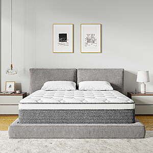EGOHOME StarryRest 12" Medium Euro Top Hybrid Mattress in a Box: Queen $154.00, King $198 + Free Shipping w/ Walmart+ or on $35+