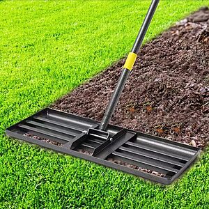 30"x10" PoPoHoser Lawn Leveling Rake w/ 5' Adjustable Stainless Steel Handle $16.00 + Free Shipping w/ Prime or on $35+