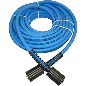 UBERFLEX™ Kink Resistant Pressure Washer Hose 1/4", 3,100 PSI with (2) 22MM - Made in USA - (50 Feet) $37.99
