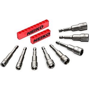 [YMMV, AC] $7.51* | 8-Piece Neiko 10065A Hex Shank Magnetic Power Impact Nut Driver Set at Amazon