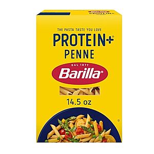 [SnS, AC] $3.71* | 2 × 14.5-oz Barilla ProteinPLUS Multigrain Penne Pasta ($1.86 each) at Amazon