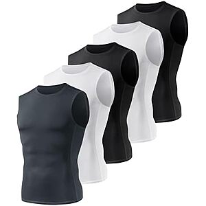 $16.99* | 5-Pk BOOJO Men's Compression Sleeveless Shirts at Amazon