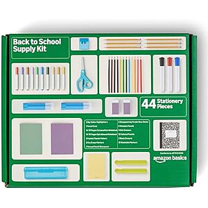[Prime] $9.39* | 44-Piece Amazon Basics Student Success Back to School Supply Kit at Amazon