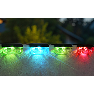 8 pack Solar Step Lights Outdoor, 8 Pack RGB Color Changing, $4.99, 12 pack, $9.99, FS Prime, Amazon