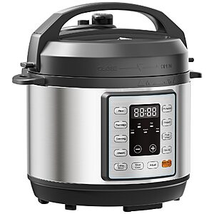 NEWBULIG 10-In-1 Electric Pressure Cooker, 3 Quart Multi Cooker for Rice, Stew and Steam, Small Programmable Stainless Steel Pot $39.93