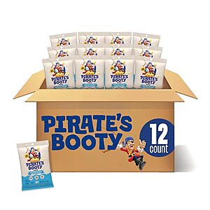[SnS, AC] $10.03 | 12-Pack 1-Oz Pirate's Booty Cheese Puffs (Aged White Cheddar) at Amazon (83.6￠ each)