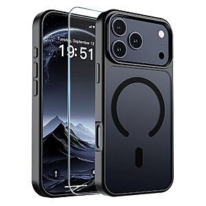 SUPFINE Magnetic for iPhone 18 Pro Case/17 Pro Case Black $6.58
