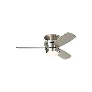 $49.99: Harbor Breeze Mazon 44-in Brushed Nickel Flush Mount Indoor Ceiling Fan at Woot!