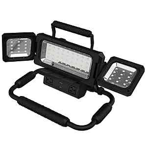 KODA Multi-Directional LED Work Light with 120-Volt Outlets and USB Charging (2500 Lumens) $19.79