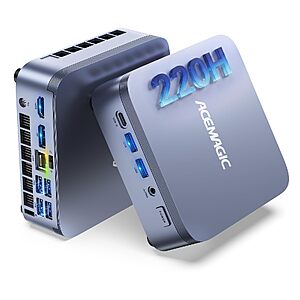 ACEMAGIC M5 Mini PC $539.97 – Core 5 220H, 24GB RAM, 512GB SSD, Triple 4K Display