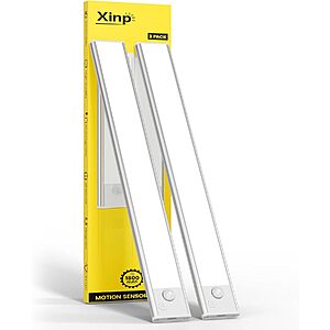 2-Pack 7.8" Xinp Rechargeable Under Cabinet Lights w/ Motion Sensor & Dimmable LED $8.99 + Free Shipping w/ Prime or on $35+