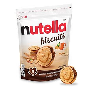 [SnS, AC] $6.91* | 2 × 9.7-Oz Nutella Biscuits Cookies ($3.46 each) at Amazon