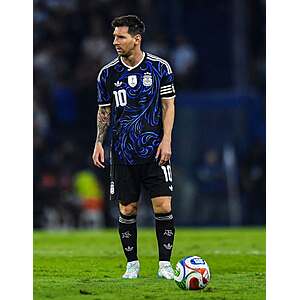 Men's Authentic Adidas Lionel Messi #10 Argentina Away Jersey World Cup 2026 Size M, L $70 at Finish Line