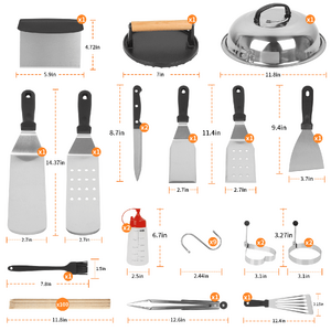 Ocalpur 130 PCS Griddle Accessories Kit $19.99 + Free S&H w/ Walmart+ or $35+